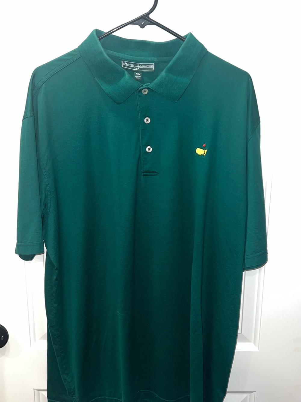 Masters Collection Green Polo Shirt with Embroidered Logo